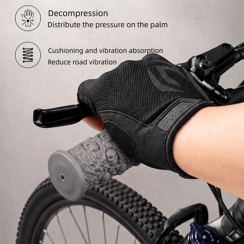 Bicycle Handlebar Grips, Skull - Mountain Biking Gloves review and price